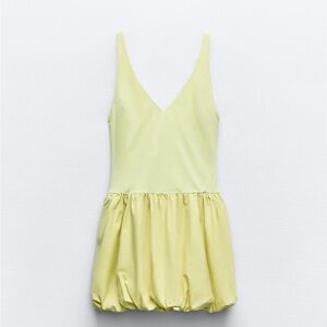 Zara Cream V-Neck Top